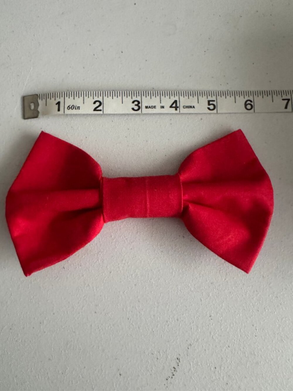 Large Red Dog Bowtie - HANDMADE